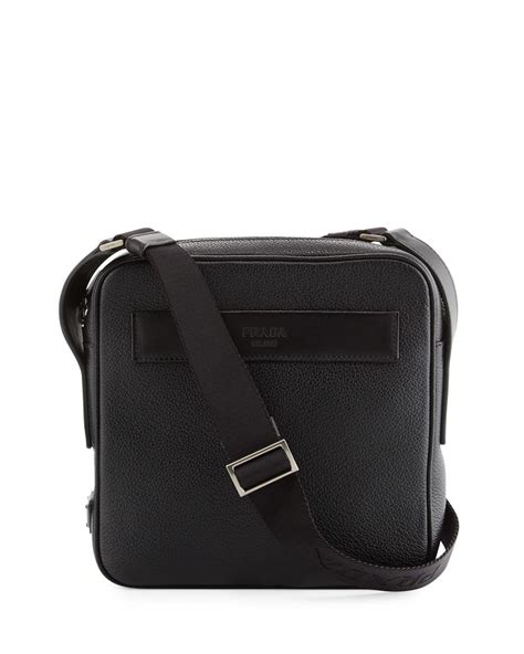 prada messenger bag mens leather|prada crossbody bag.